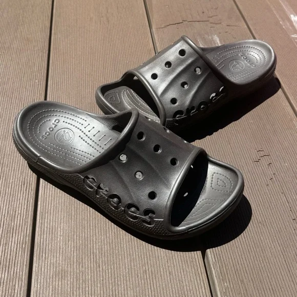 Crocs Baya Brown Slip-On Slides Sandals Lightweight Mens size 12 - Picture 7 of 7